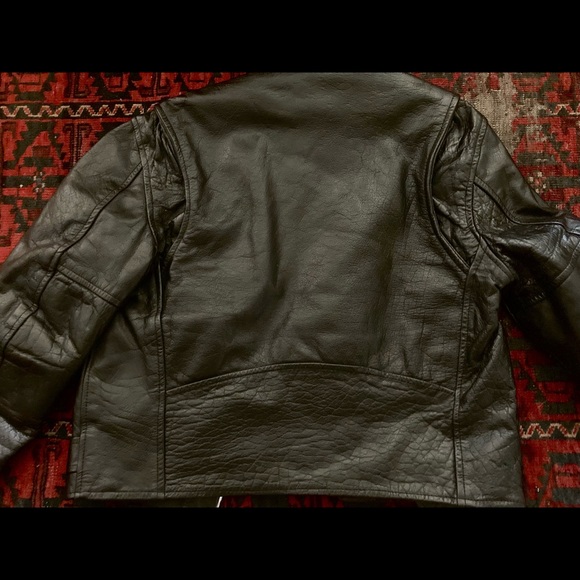 First Genuine Leather Vintage Motorcycle Jacket - Picture 8 of 8